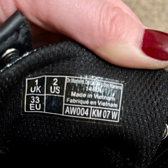 Dr. Martens Black Glitter Lace-Up Boots - Picture 4 of 4